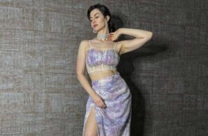 Giorgia Andriani Slays In This Shimmery Unicorn Hued Co-ord Set; Sets The Internet Ablaze By Flaunting Her Long Sexy Legs