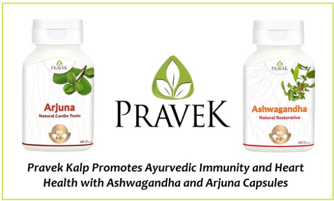 Pravek Kalp, Ayurvedic Immunity, Heart Health, Ashwagandha and Arjuna Capsules