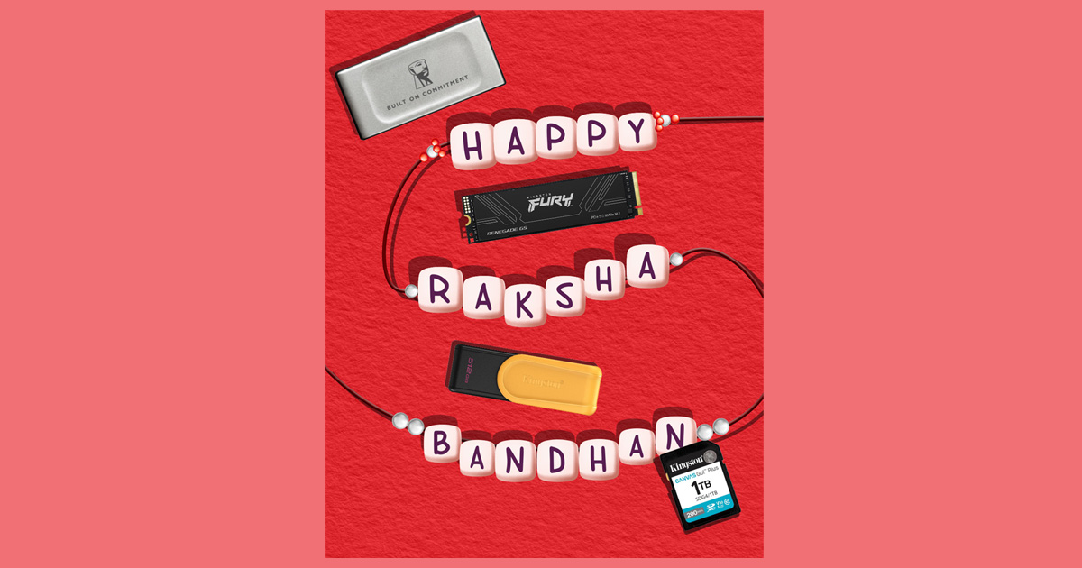 Celebrate Raksha Bandhan with Kingston Technology Thoughtful Tech Gifts for Your Sibling.